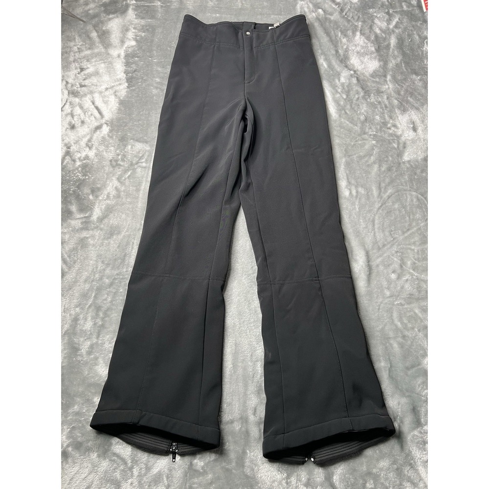 NILS Snow pants Women Size 6 Long Sportswear Black Ski Bootcut Flare Vintage